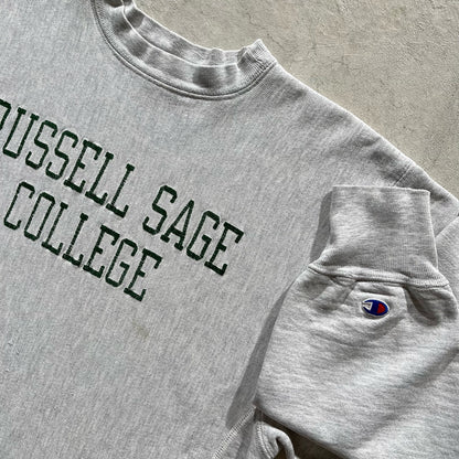 80s Russell Sage Cropped Champion Reverse Weave- M