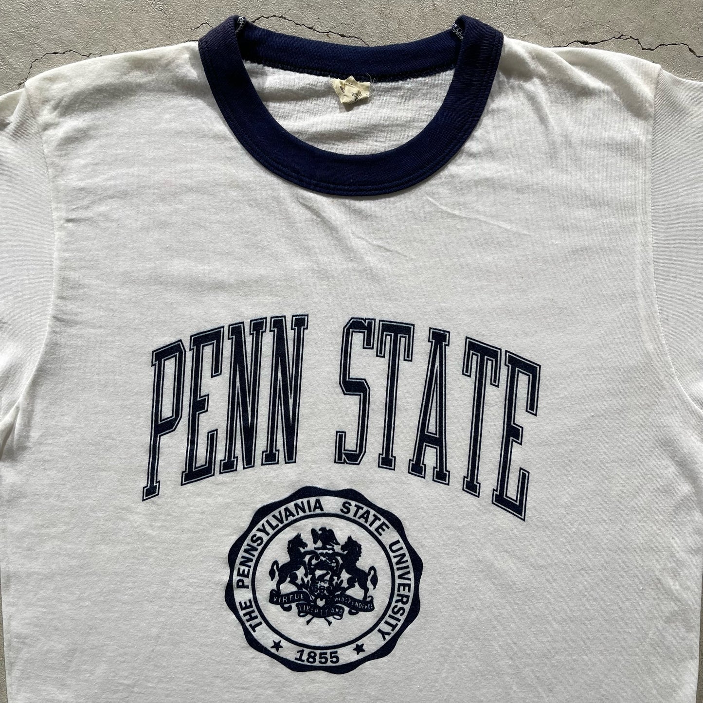 80s Penn State Ringer Tee- S