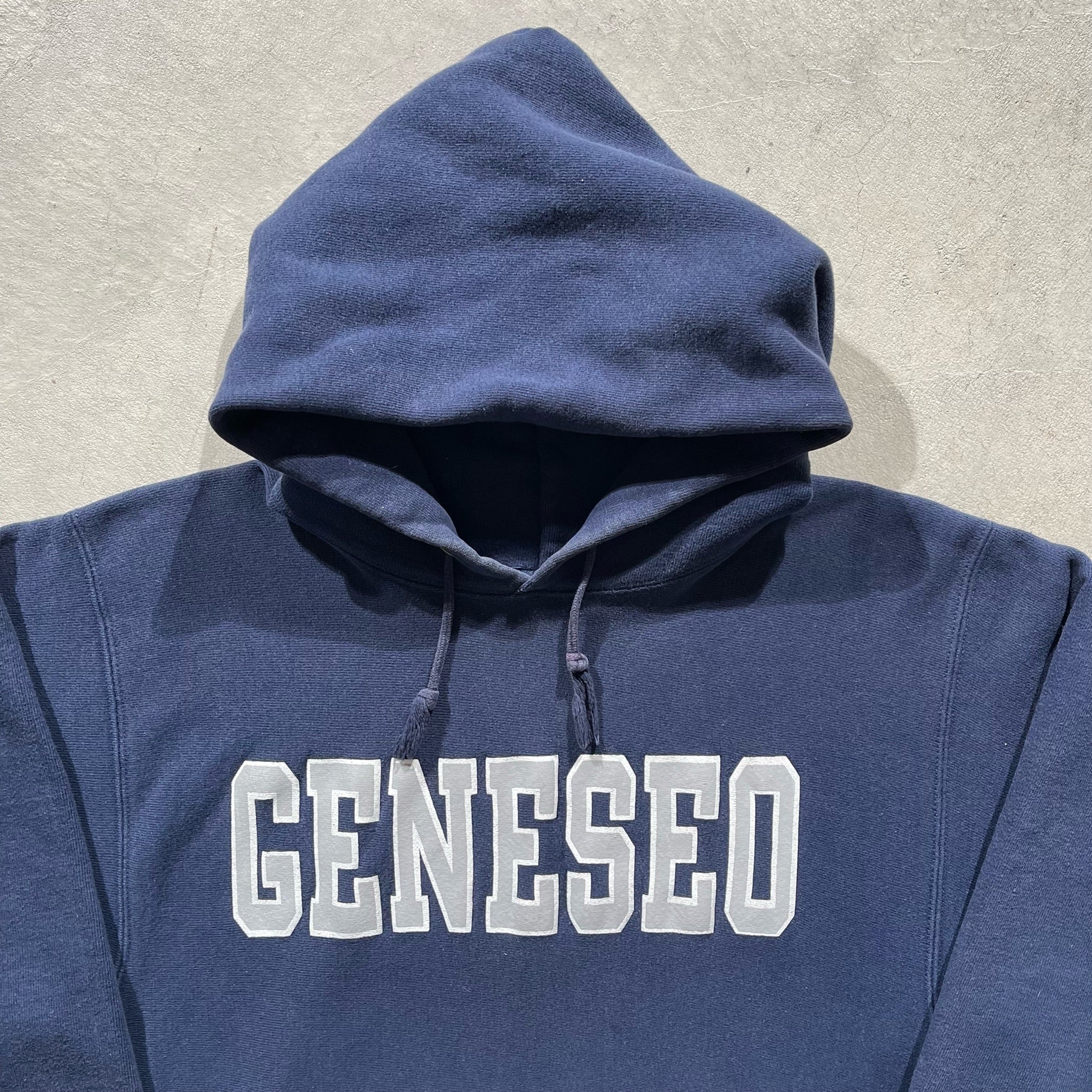 80s SUNY Geneso Champion Reverse Weave Hoodie- L