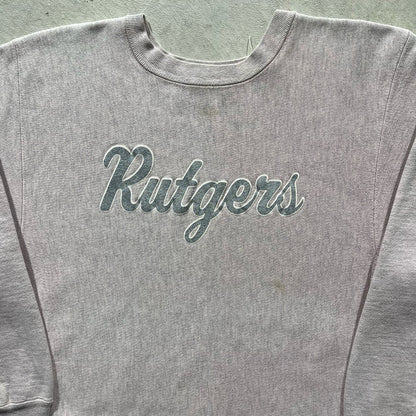 80s Rutgers Champion Reverse Weave- XL