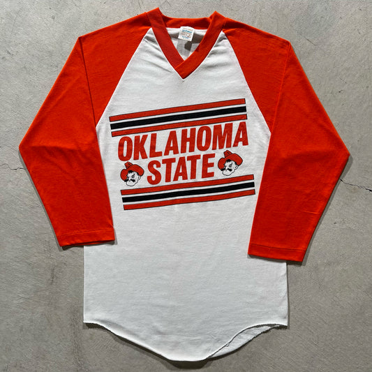 80s Oklahoma State Raglan Cut Tee- M