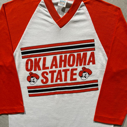 80s Oklahoma State Raglan Cut Tee- M