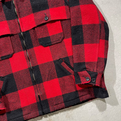 80s L.L. Bean Buffalo Plaid Wool Jacket- XL