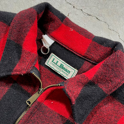 80s L.L. Bean Buffalo Plaid Wool Jacket- XL