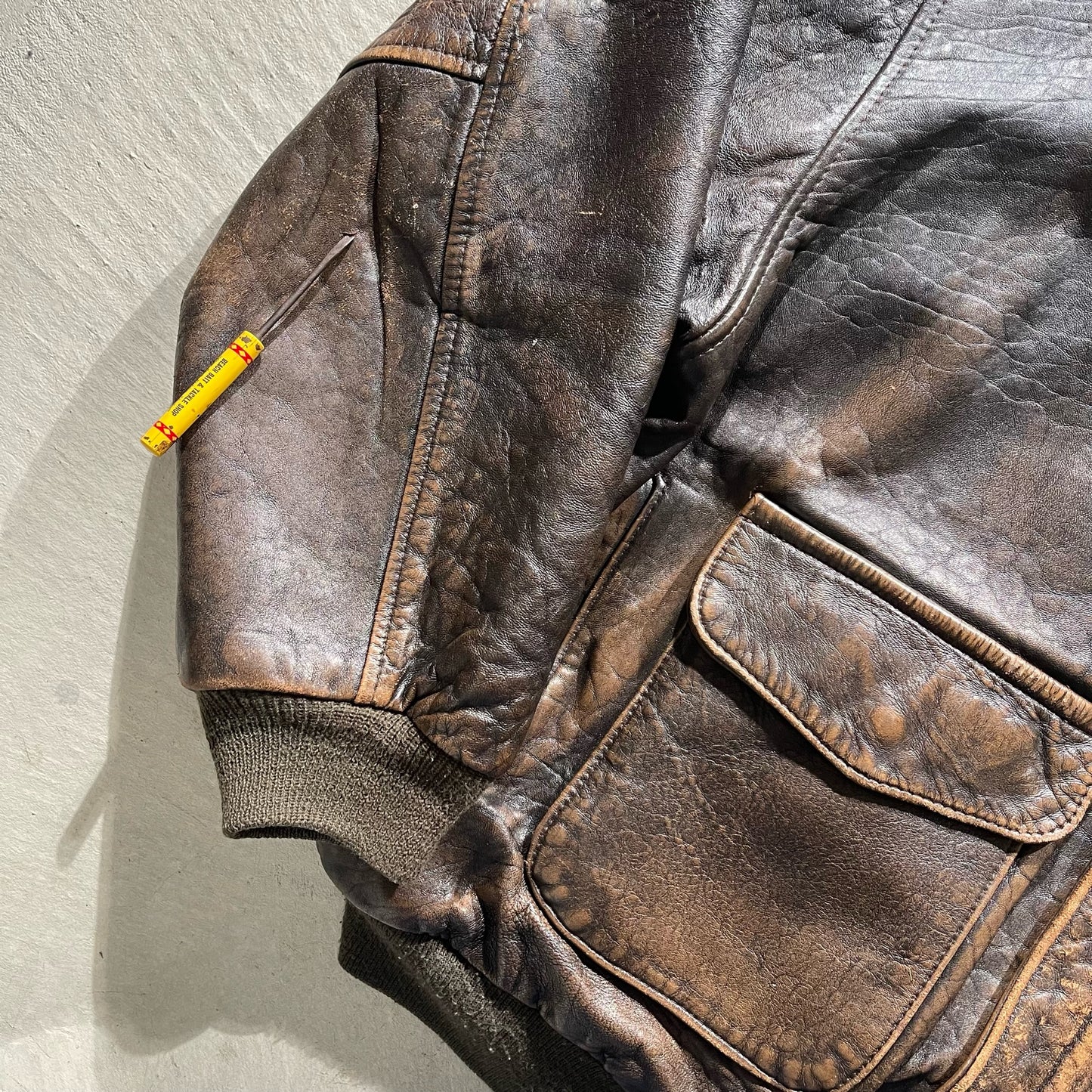 80s Avirex Leather Flight Jacket- XL