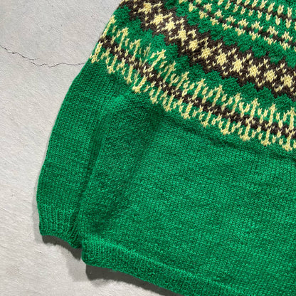 70s Nordic Wool Sweater- XS