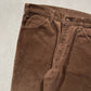 90s Levi's Mocha Brown Corduroy Pants- 35