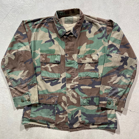 80s Woodland Camo Chore Coat- XL