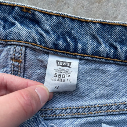 90s Levi's 550 Orange Tab Jorts- 35