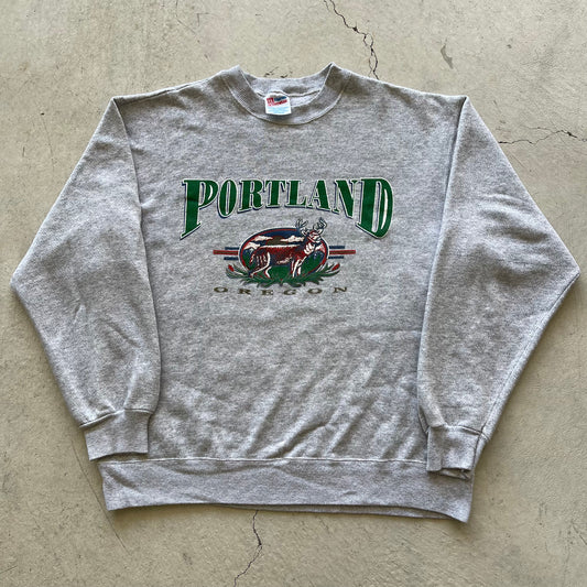 90s Portland OR Crewneck- L