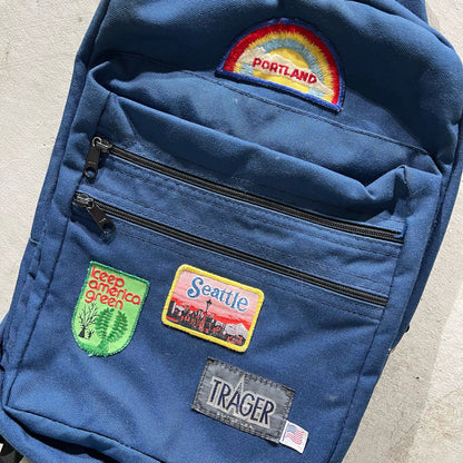 80s Patch Covered Backpack