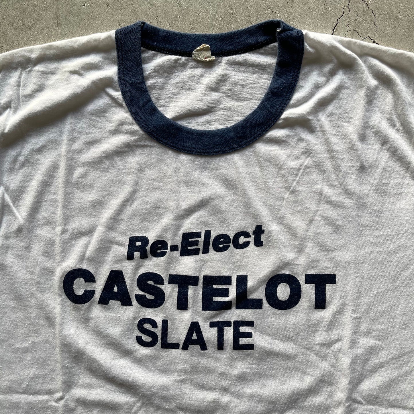 80s Election Ringer Tee- L