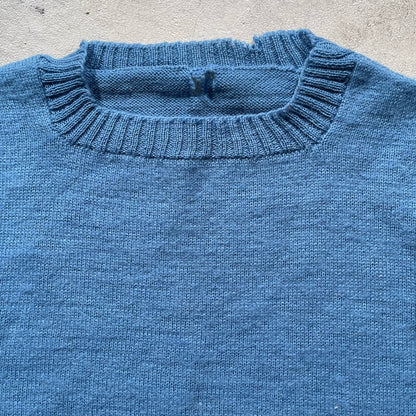 50s Baby Blue Wool Sweater- S