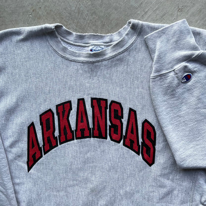 90s Arkansas Champion Reverse Weave Sweatshirt- XL