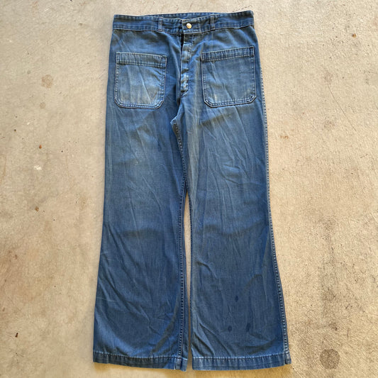 70s USN Seafarer Bell Bottoms- 32