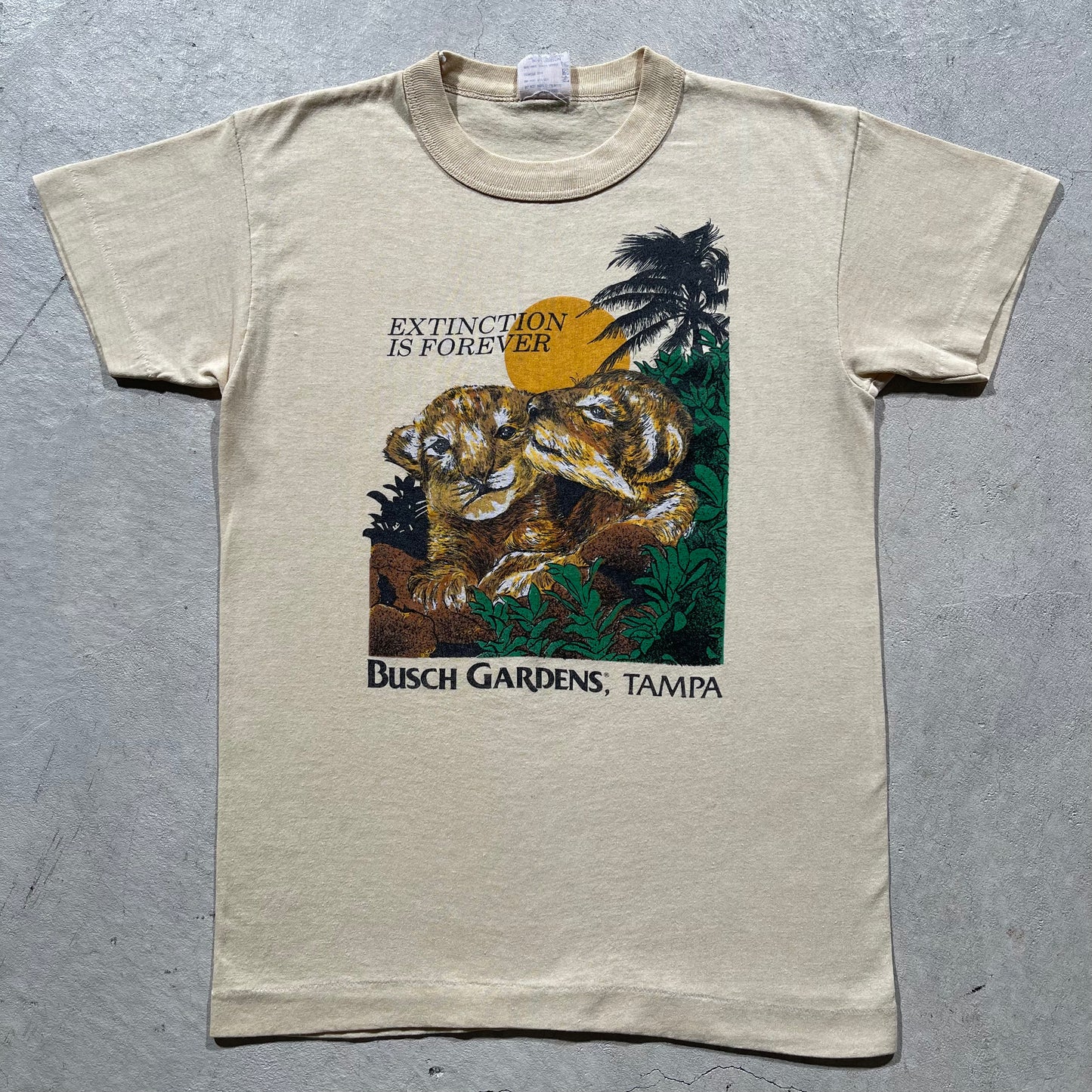 70s 'Extinction is Forever' Lion Tee- XS