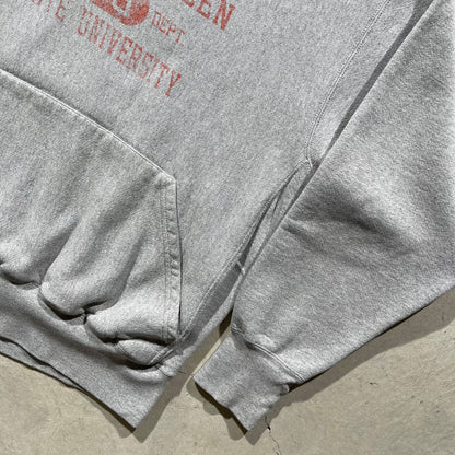 90s Bowling Green U Reverse Weave Hoodie- XXL