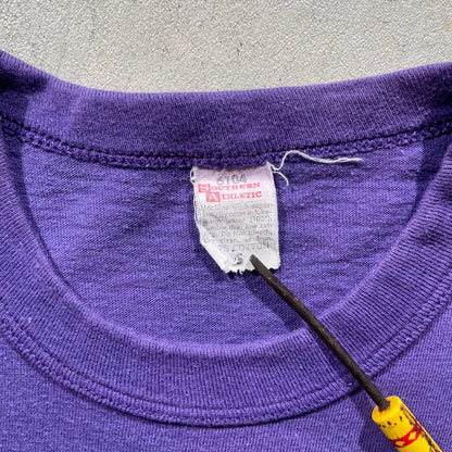 70s Faded Purple Basketball Tee- S