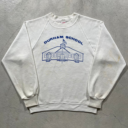 80s Distressed School Sweatshirt- M