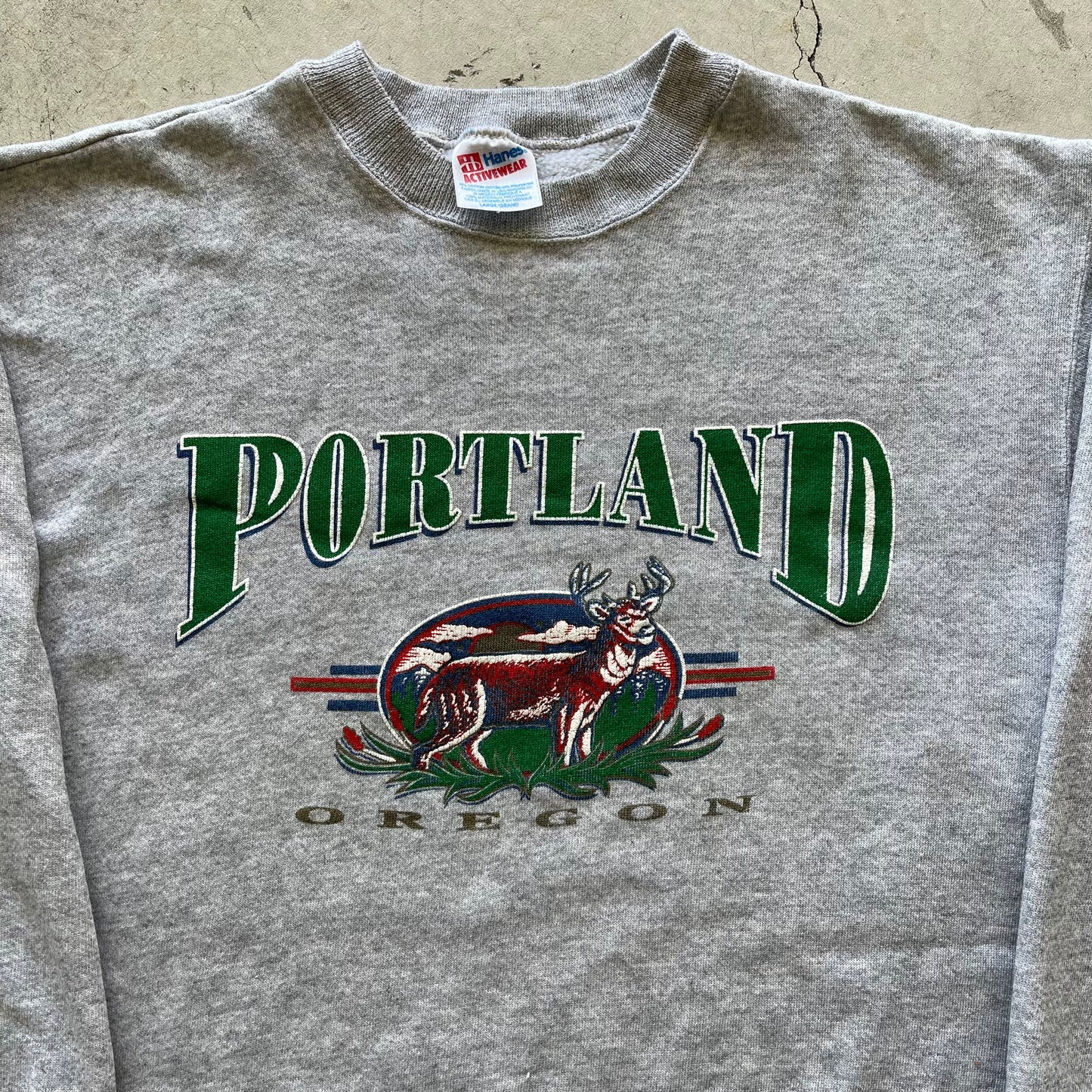 90s Portland OR Crewneck- L