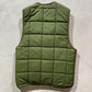 70s Army Green Sherpa Lined Columbia Vest- M