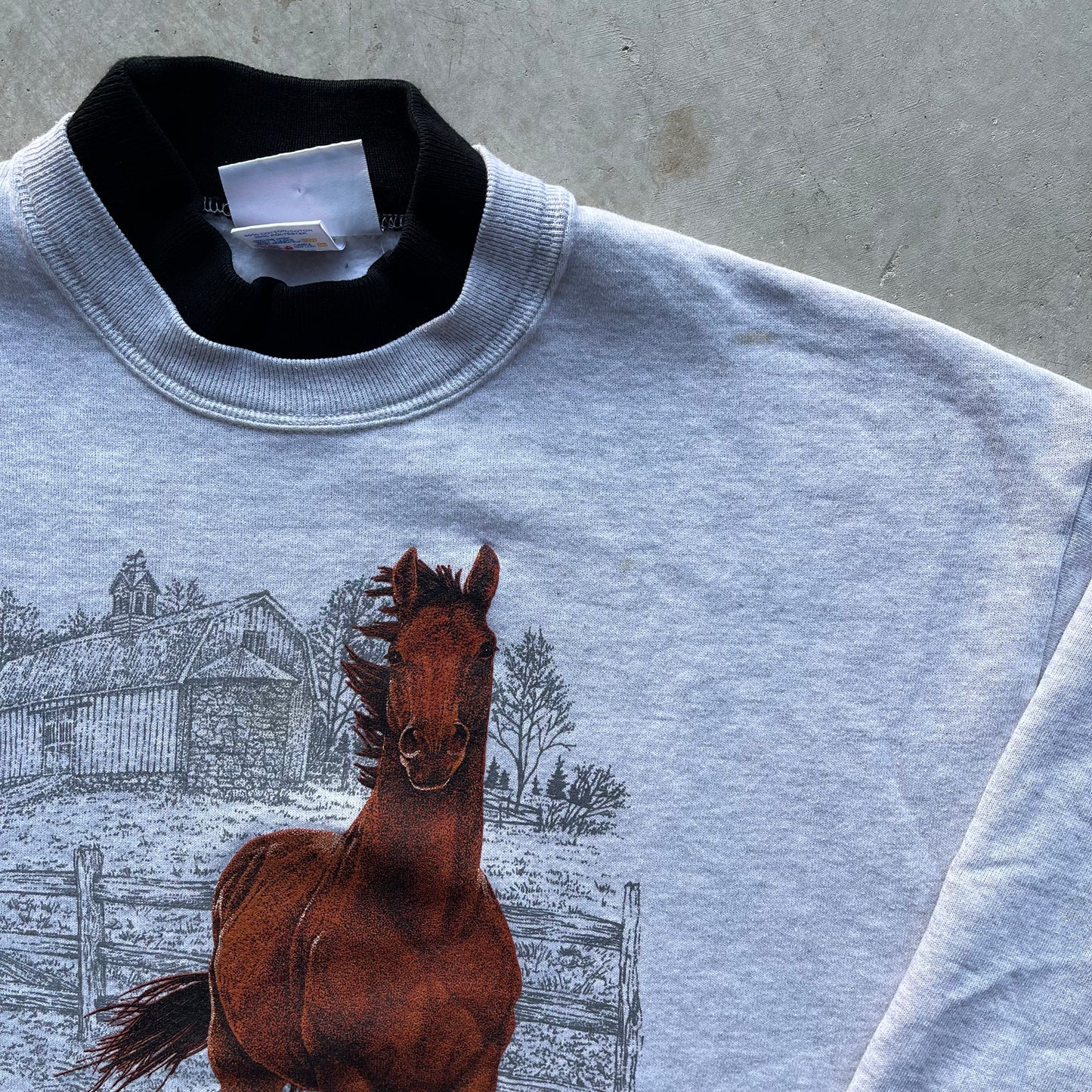 90s Horse Sweatshirt- M