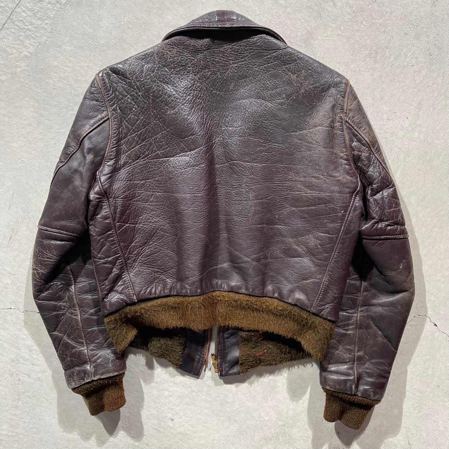 40s Horsehide Leather Jacket- XS