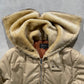80s Hooded Tan Parka- M