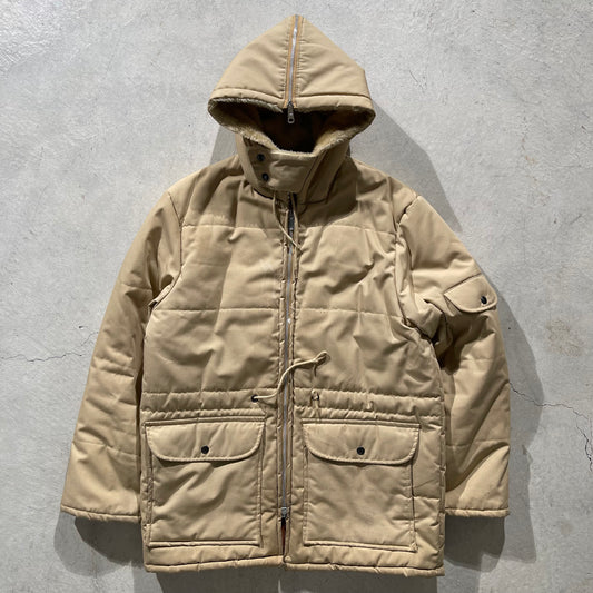 80s Hooded Tan Parka- M