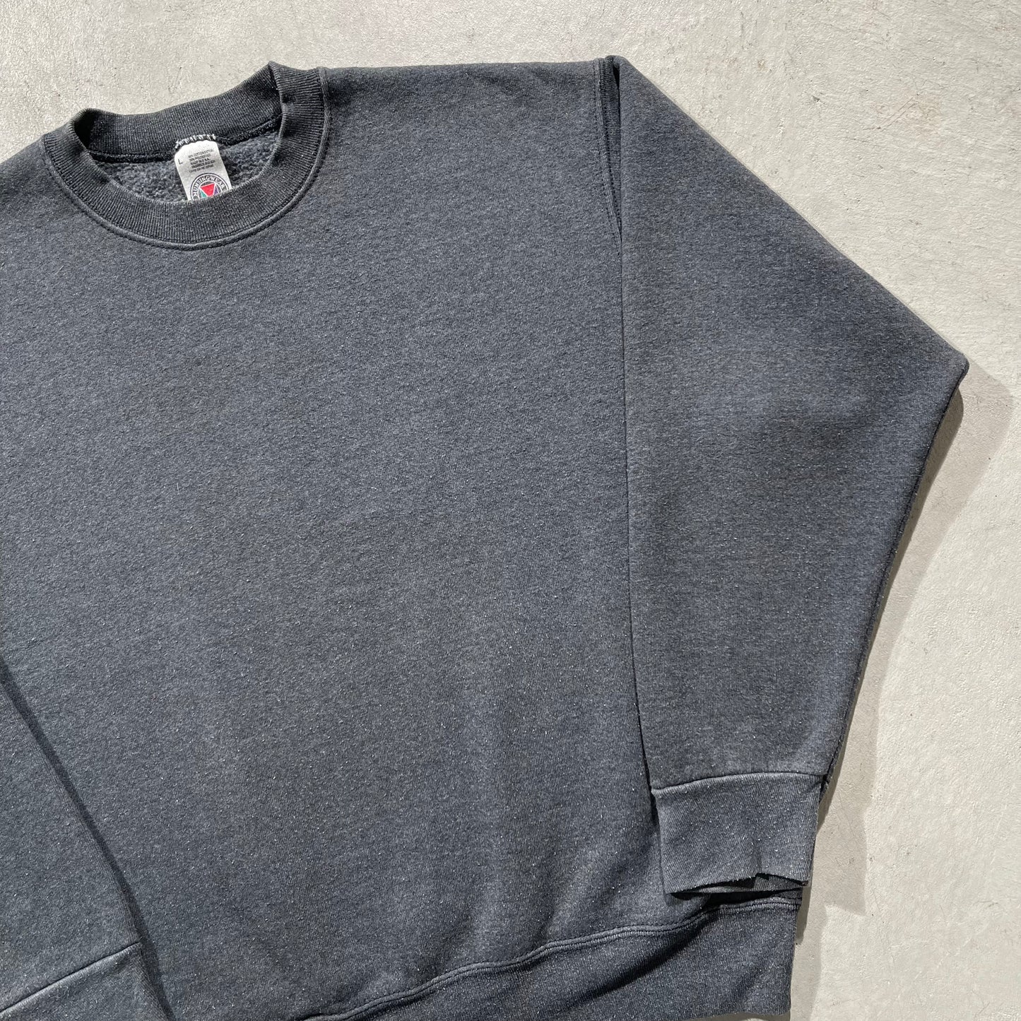 90s Blank Dark Grey Sweatshirt- L