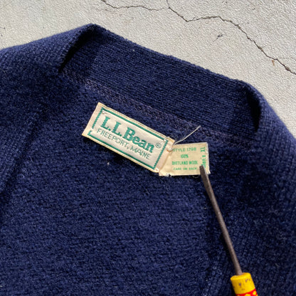 80s L.L. Bean Shetland Wool Cardigan- XL