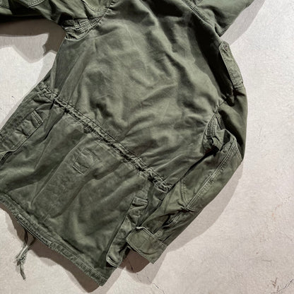 80s Military Hooded Parka Jacket- L