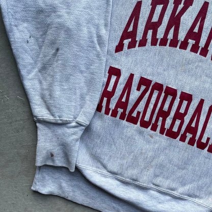 90s Arkansas Champion Reverse Weave Sweatshirt- S