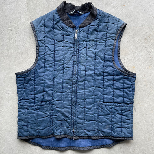 90s Quilted Vest- M