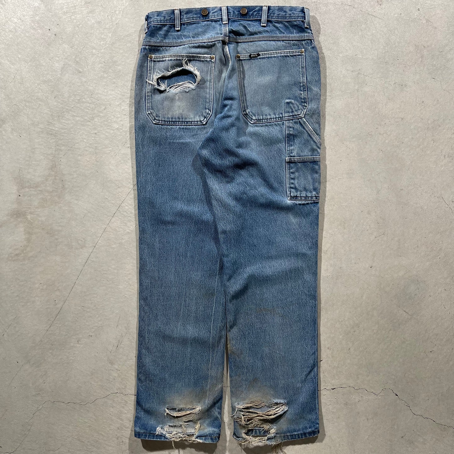 00s Thrashed Key Carpenter Denim- 33