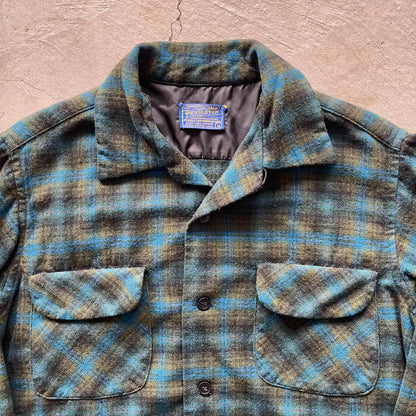 70s Pendleton Loop Collar Flannel- M