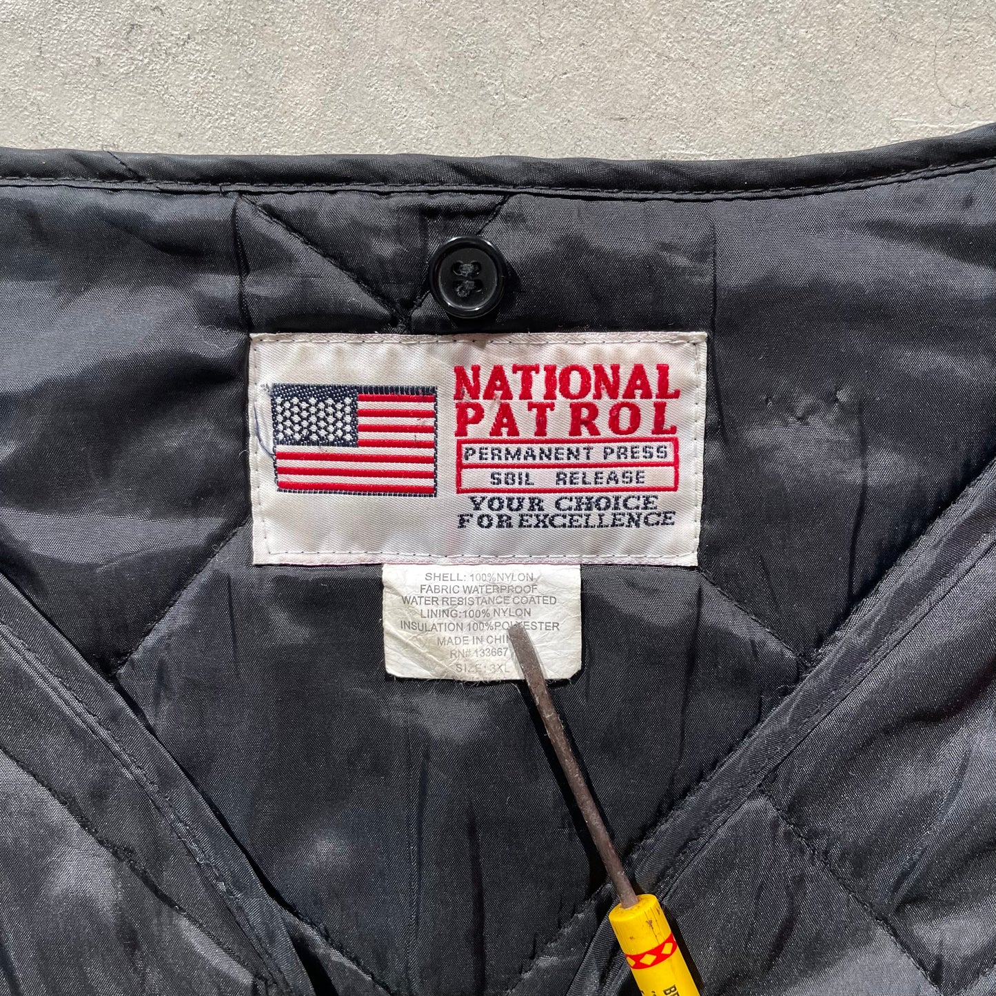 90s National Patrol Cropped Liner Jacket- XL