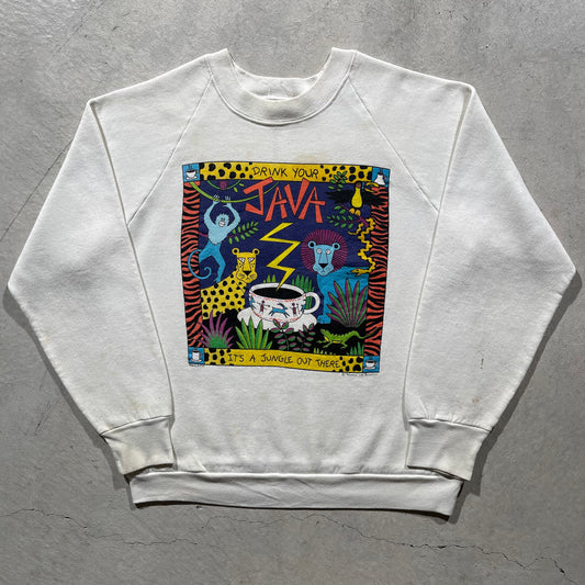 80s 'Drink Your Java' Sweatshirt- M