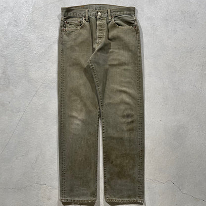 00s Faded Olive Green Levi's 501s- 30