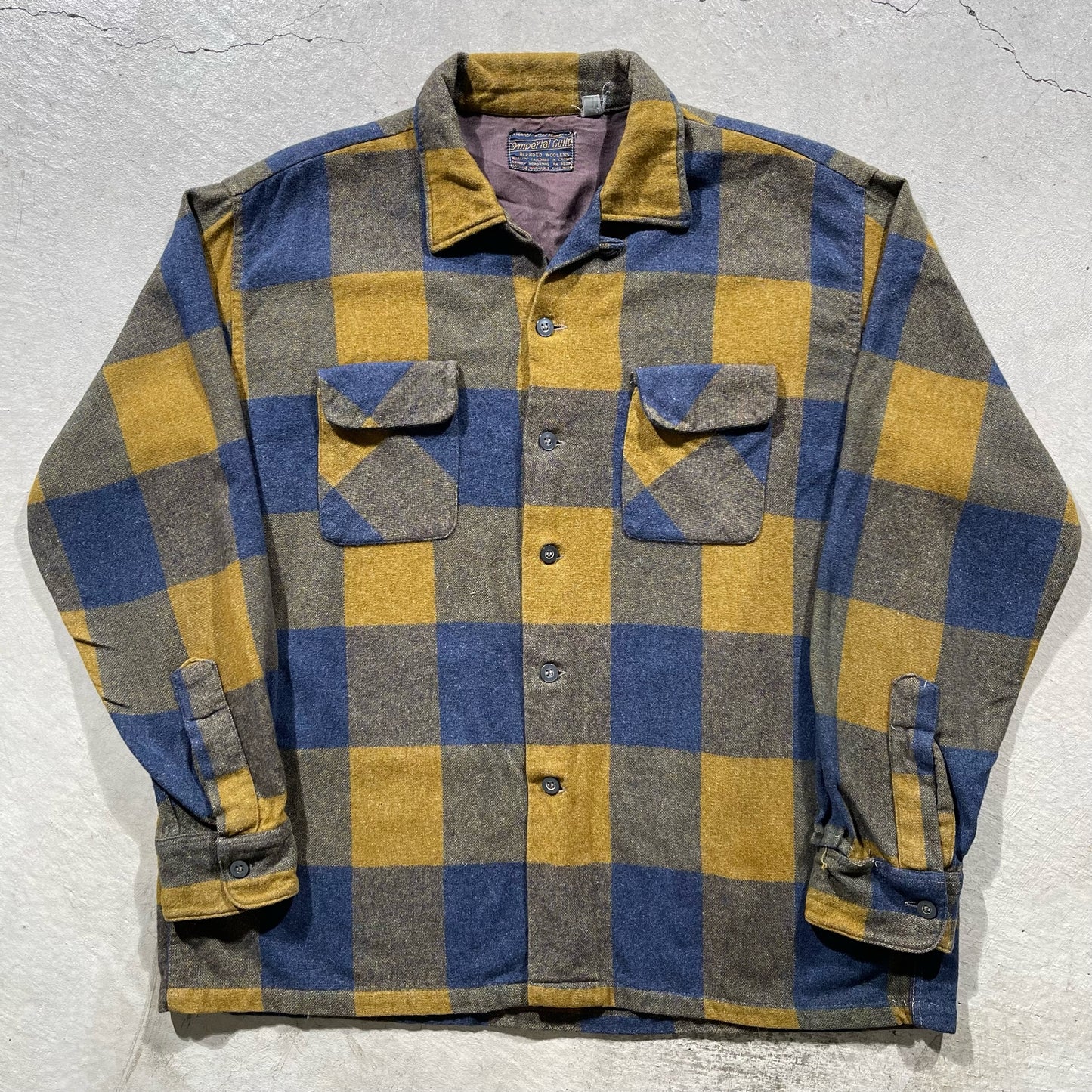 50s Loop Collar Flannel- L