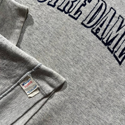 80s Champion Notre Dame Reversible Sweatshirt- M