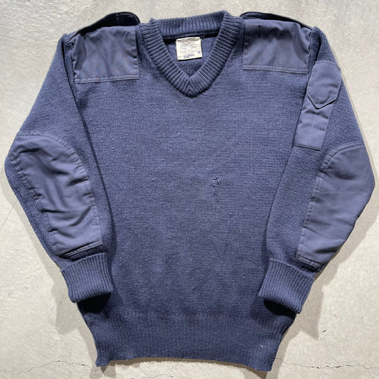 90s Utility Military Sweater- L