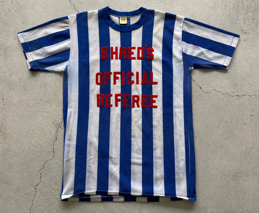 70s Russell Mesh Referee Tee- L