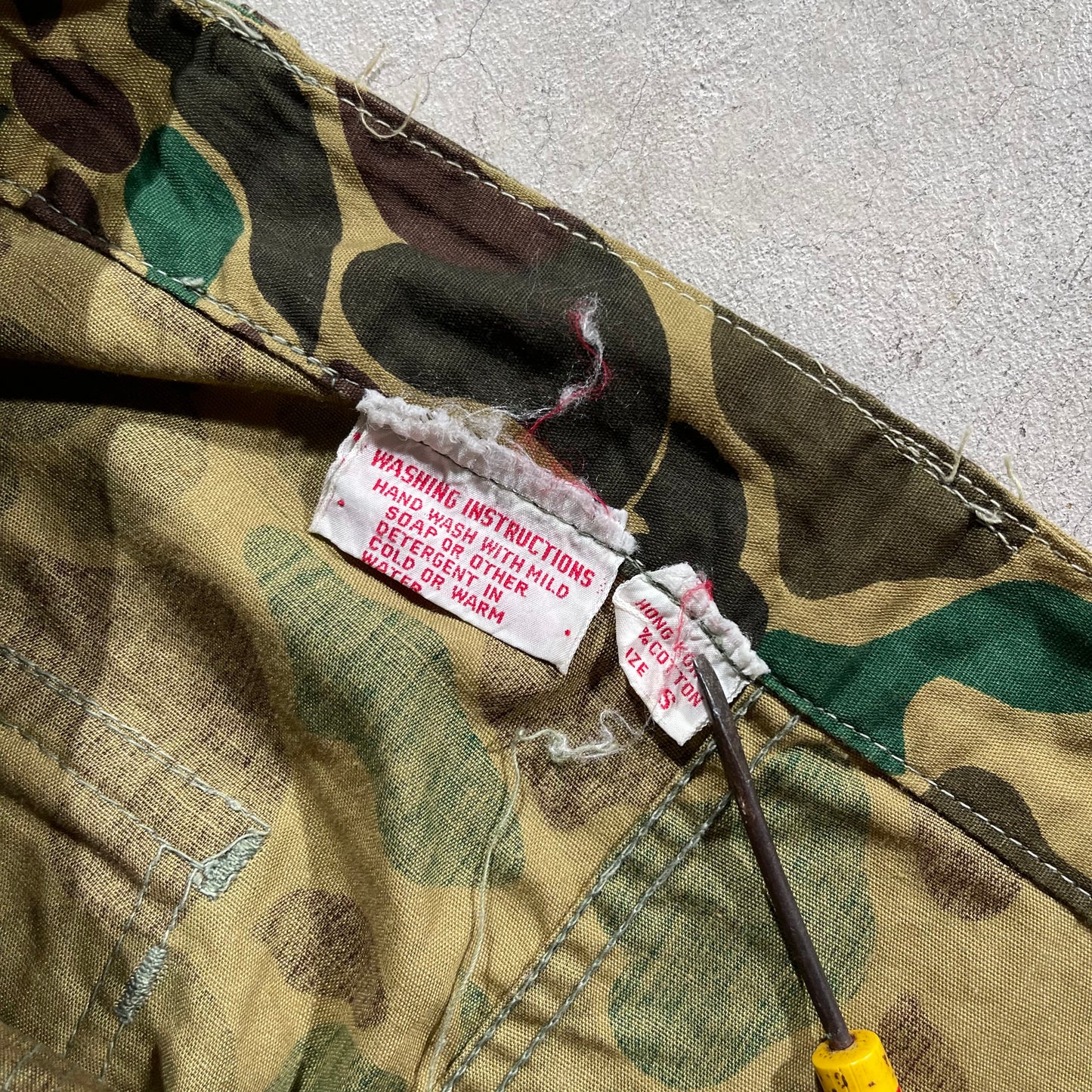 80s Safari Duck Camo Fatigue Pants- 33