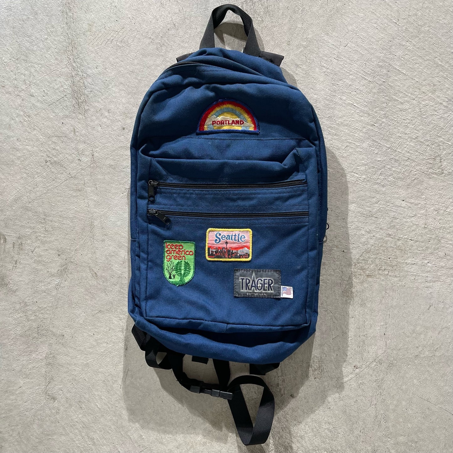 80s Patch Covered Backpack