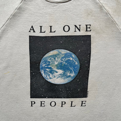 80s 'All One Earth People' Sweatshirt- XL