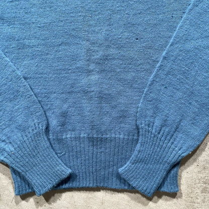 50s Baby Blue Wool Sweater- S