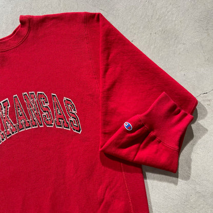 80s UArkansas Champion Reverse Weave- XL