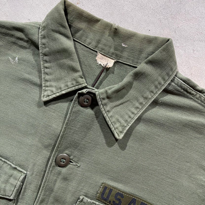 60s Hand Drawn OG 107 Army Shirt- L