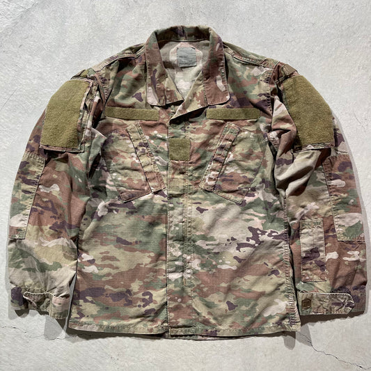 90s Army Camo Ripstop Zip Up Jacket- S